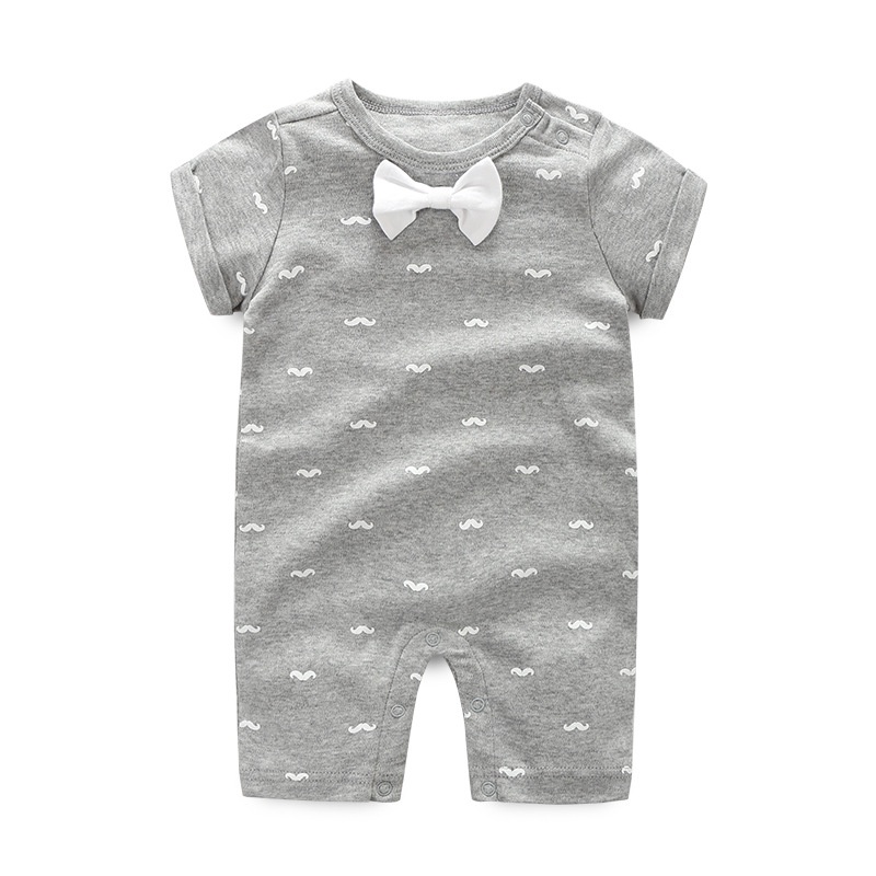 Áo Liền Quần Tay Ngắn Bằng Vải cotton Thời Trang Mùa Hè Cho Bé Sơ Sinh