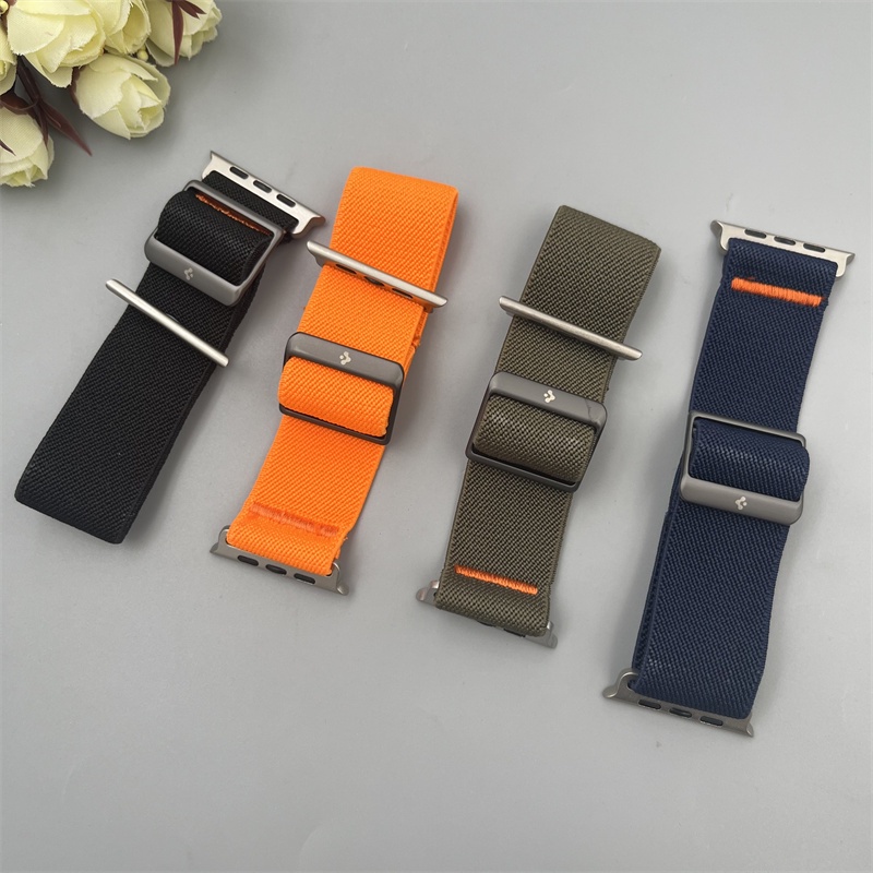 Spigen Dây Đeo nylon Dẻo Thay Thế Cho Đồng Hồ Thông Minh apple watch series ultra 8 / se2 / 7 / se / 6 / 5 / 4 / 3 / 2 / 1 49mm 45mm 44mm 42mm