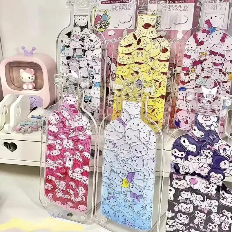 Bộ Đồ Chơi Xếp Hình 60 Mảnh diy Hình Bình Sữa sanrio Sáng Tạo