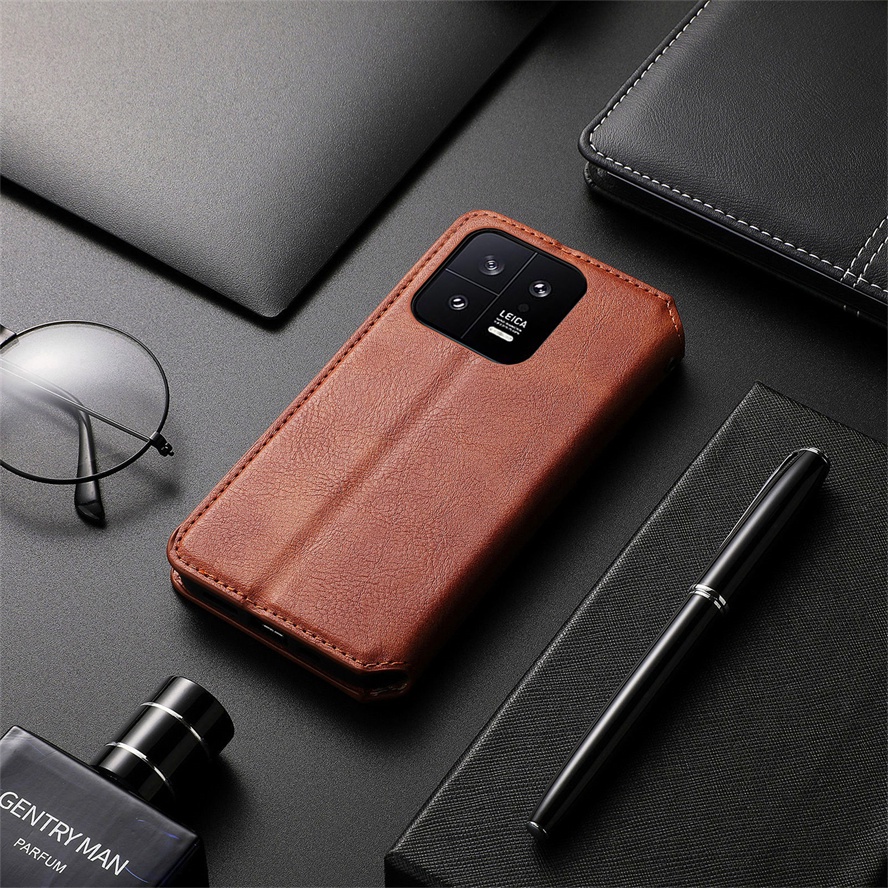 Bao Da Điện Thoại Nắp Lật Từ Tính Dạng Ví Cho xiaomi 13 13t pro 2023 5g hp xiaomi13t xiomi mi 13 t lite civi2 ultra 5g