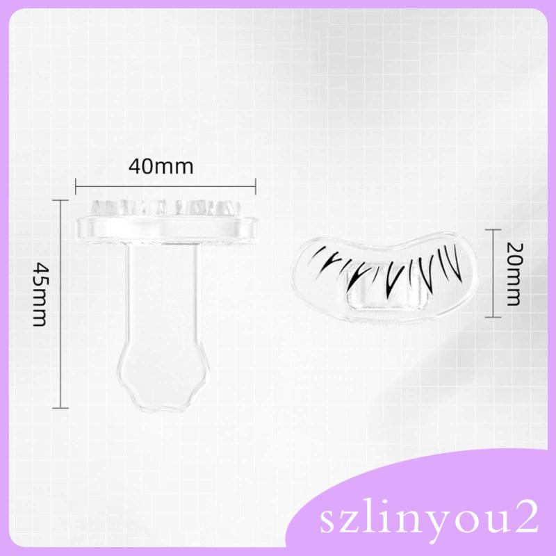 Set 2 Con Dấu In Lông Mi Dưới Dùng Trong Nhà Và Ngoài Trời