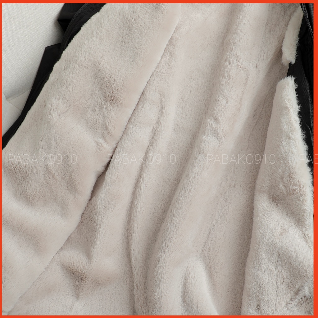 Áo khoác dù trượt nước lót lông có nón PABAKO