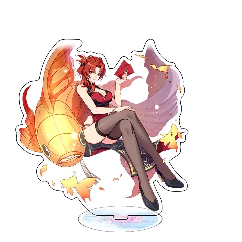 Mô hình Standee Honkai Impact 3 Kiana Standing Raiden Mei Yae Sakura Phụ kiện trang trí để bàn góc học tập