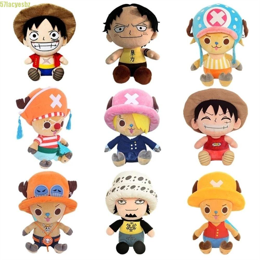 Thú Nhồi Bông Hình Nhân Vật ace law monkey d luffy 25cm