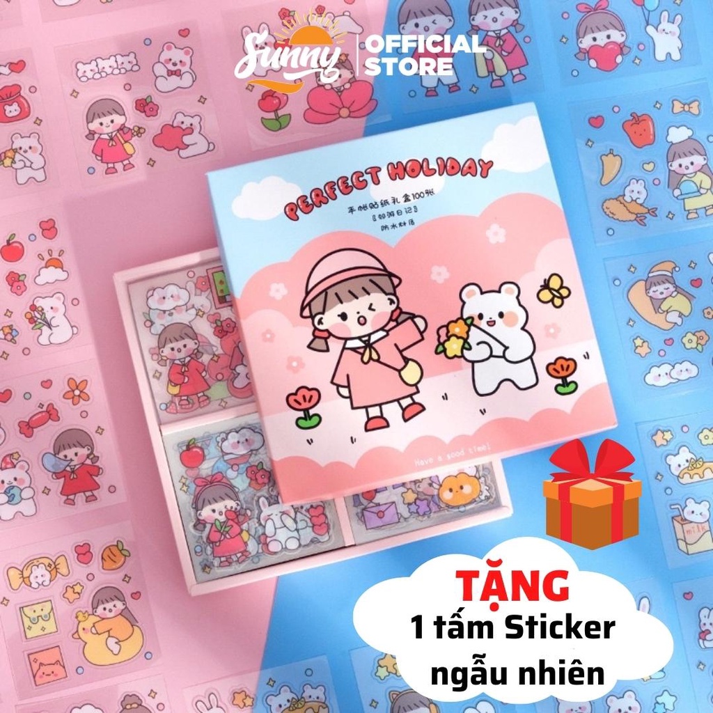 Bình nước 2 lít tặng Sticker có vạch báo dành cho người lười uống nước - Bình đựng nước chính hãng Sunny BN1