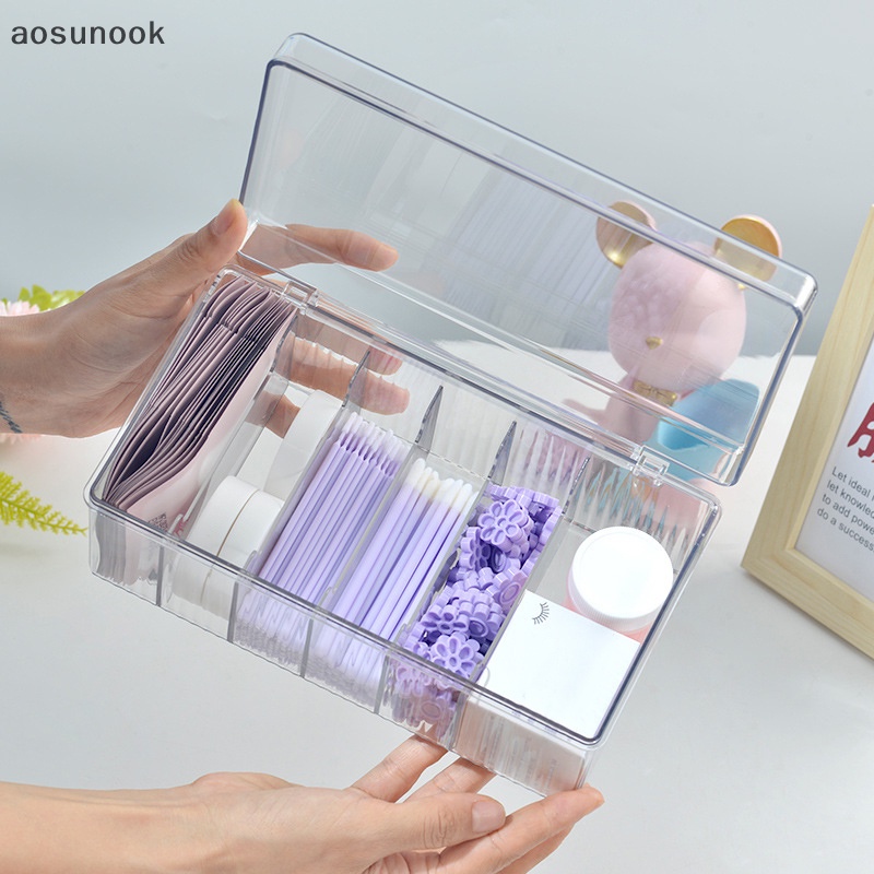 Hộp Đựng Lông Mi Giả Nối Dài Bằng acrylic Trong Suốt Kèm Nắp Đậy Tiện Dụng