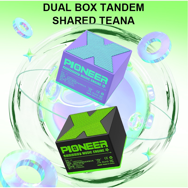 Sprise Loa bluetooth x1 Âm Thanh hifi Hình Vuông Nhiều Màu Sắc Trong Nhà Và Ngoài Trời