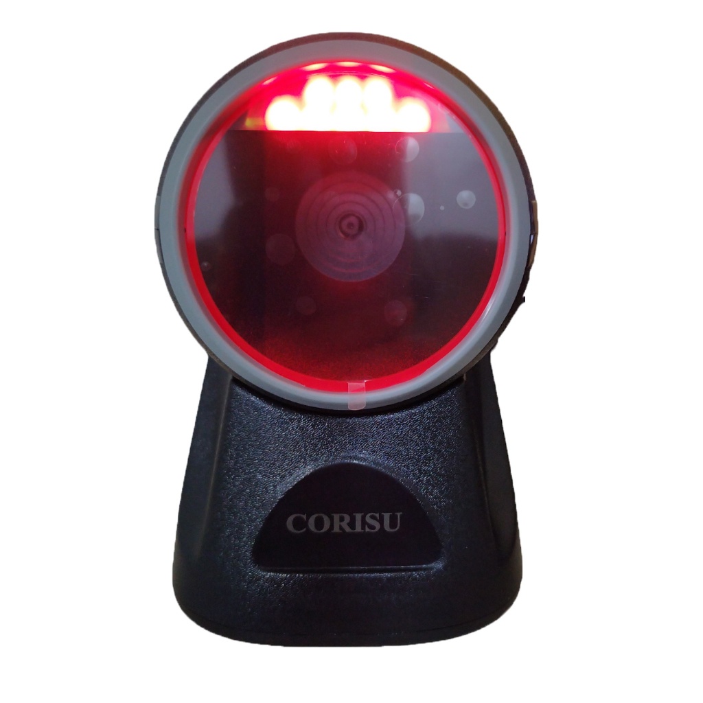 Máy Quét Mã Vạch Đa Tia QR Corisu 136G Công Nghệ CMOS Mới - Máy Đọc Mã Vạch Đa Tia Để Bàn