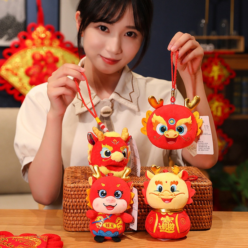 Phong Bì Đỏ 2024 cny Nhồi Bông Có Dây Treo