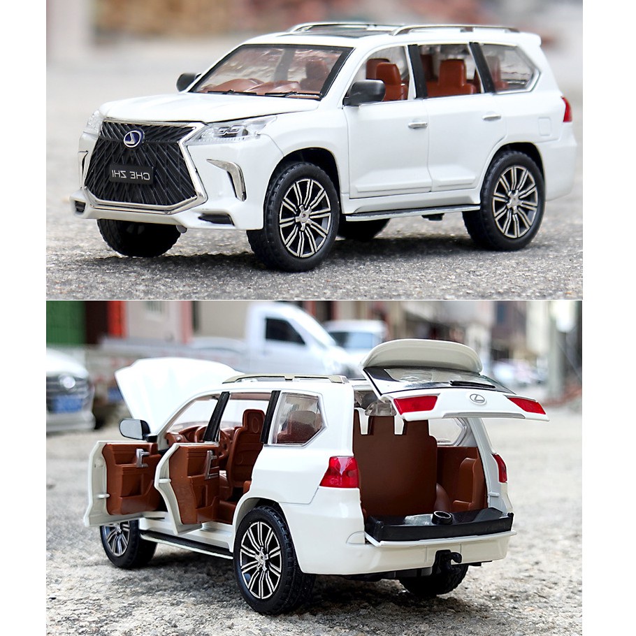 Mô hình xe ô tô Lexus LX570 tỉ lệ 1:24 bằng kim loại xe đồ chơi trẻ em mẫu mới 2020 xe msáng