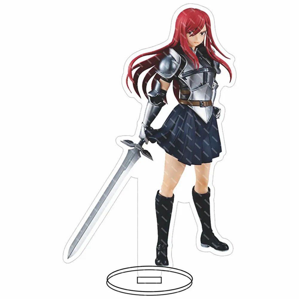 Mô hình Standee New Anime Fairy Tail Zeref·Dragneel Lucy Heartfilia Phụ kiện trang trí để bàn góc học tập