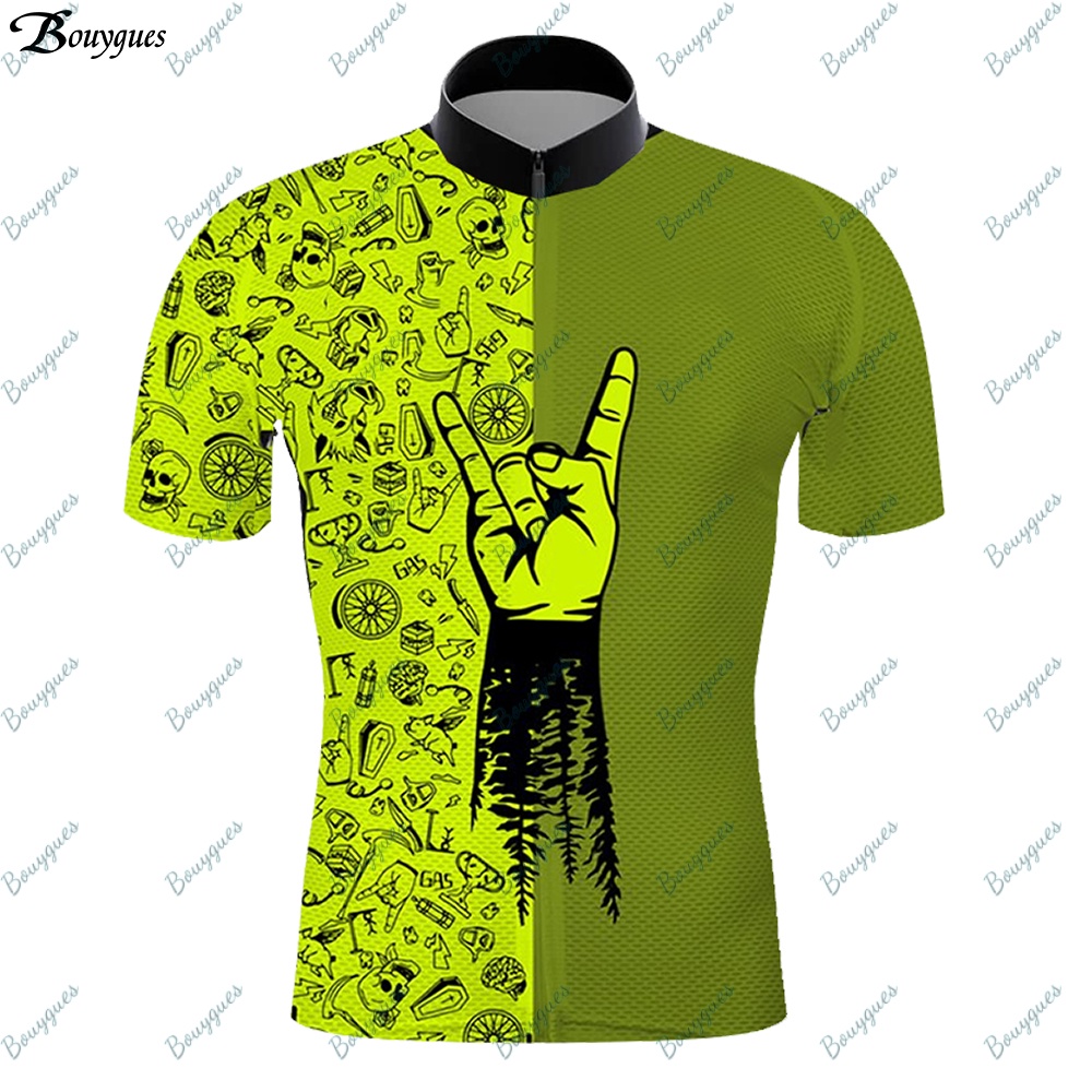 Mới Áo Thun Đạp Xe Leo Núi In Hình mtb Thời Trang Mùa Hè Cho Nam