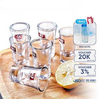 Bộ 6 ly uống rượu Deli đế dày nhỏ gọn siêu đẹp