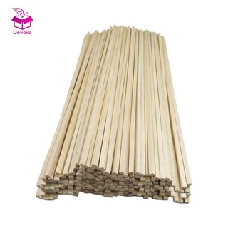 Bộ 50 que gỗ không hoàn thiện dùng làm mô hình thủ công