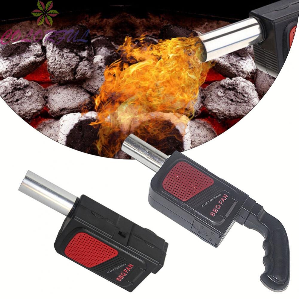 Quạt Thổi Khí Nướng bbq mini Với Tay Cầm Bằng Than Tiện Dụng Cho Hoạt Động Ngoài Trời