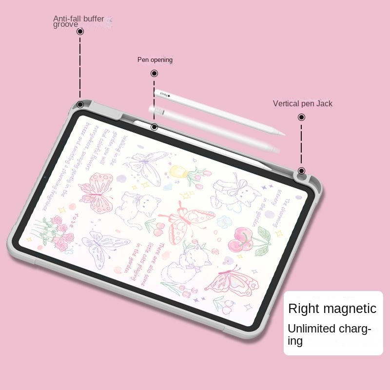 Bao Da Máy Tính Bảng Bằng acrylic Trong Suốt Hình Bướm Cho ipad air5 mini6 ipad gen9 gen10 gen 5 gen 6 2020 2021 pro 11 Ốp