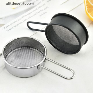 Alittlesetrtop Lưới Rây Bột Cầm Tay Bằng Thép Không Gỉ