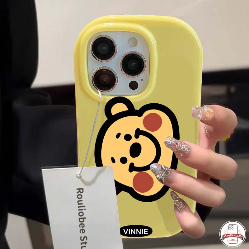 SANRIO DISNEY Dễ Thương Ốp Điện Thoại tpu Chống Sốc In Hình Gấu Pooh Cho iphone 7plus 6 x 8 xr xs max 6s plus 13 11 12 15 pro max 14