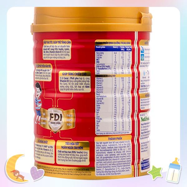 SỮA NUTI GROW PLUS+ LON ĐỎ 900G CHO TRẺ SUY DINH DƯỠNG THẤP CÒI