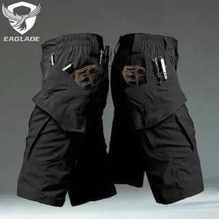 Eaglade Quần Short cargo Chiến Thuật Màu Đen Co Giãn