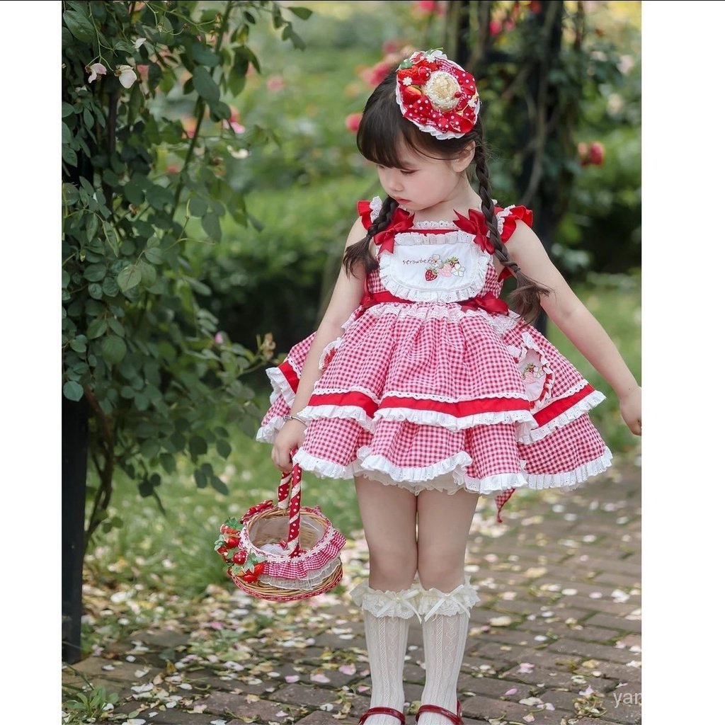 Hàng Mới Về Đầm Công Chúa Phong Cách lolita Thời Trang Mùa Hè Cho Bé Gái