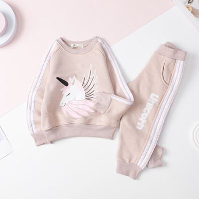 Bộ thu đông nỉ da cá Bé gái LITIBABY in pony cho bé từ 11kg - 25kg