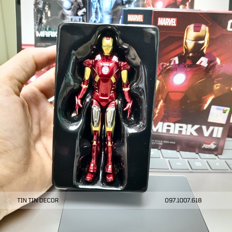 Mô hình iron Man mini đủ bộ sưu tập 7 Mark siêu nét chính hãng Disney hàng có sẵn - Tỉ lệ 1:12