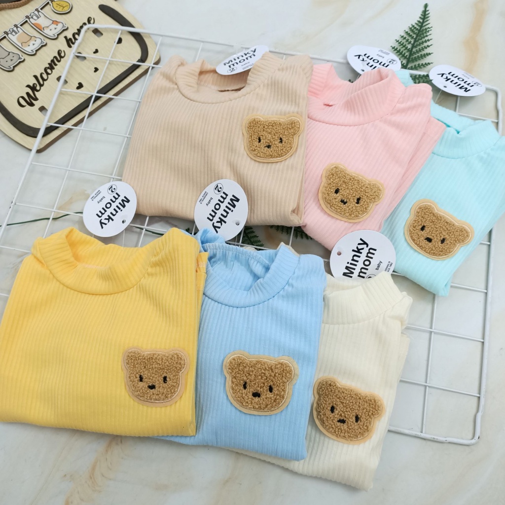 Bộ dài tay minkymom cho bé chất liệu thun lạnh co dãn 4 chiều cực mát thích hợp cho mùa đông hay nằm điều hòa