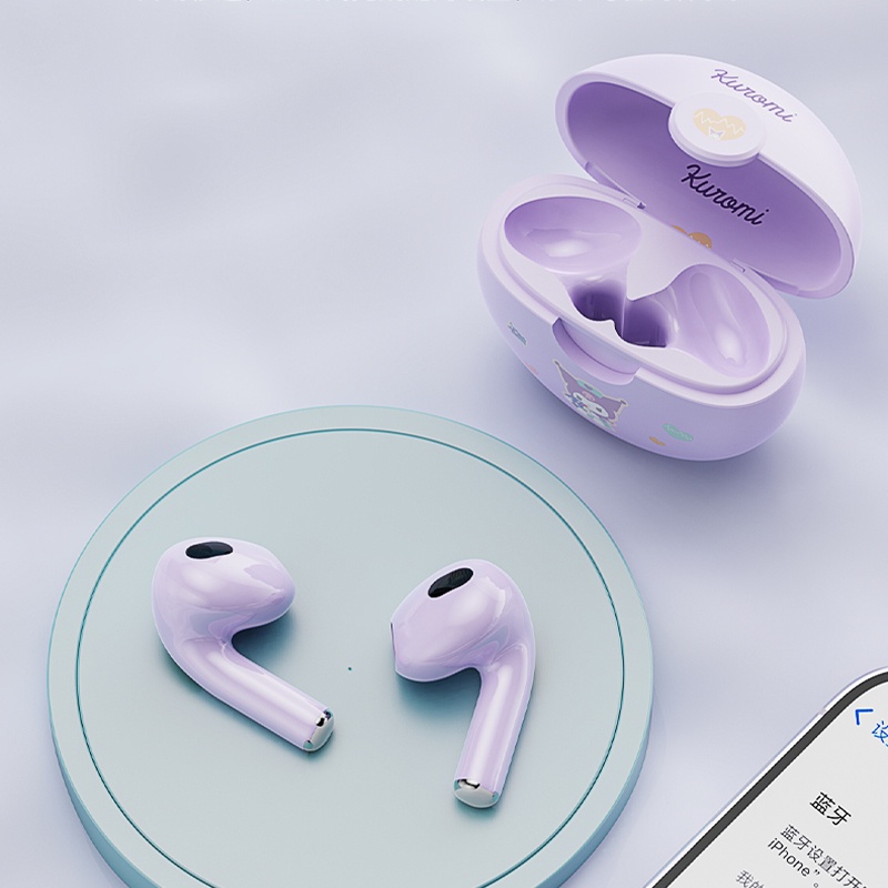 Sanrio Tai Nghe Không Dây yp-19 bluetooth 5.2 Âm Thanh hifi Hình hello kitty Siêu Dễ Thương Giảm Tiếng Ồn