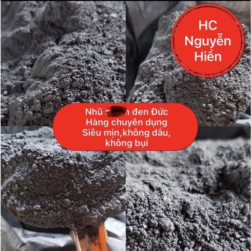 Túi 200g nhũ đen NHÔM,siêu mịn,không dầu,không bụi