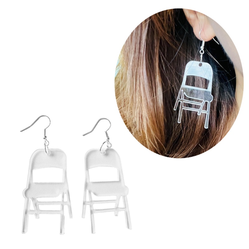 BTF Thanh Lịch Ghế Bông Tai Acrylic Ghế Damgle Bông Tai Bohemian Bông Tai