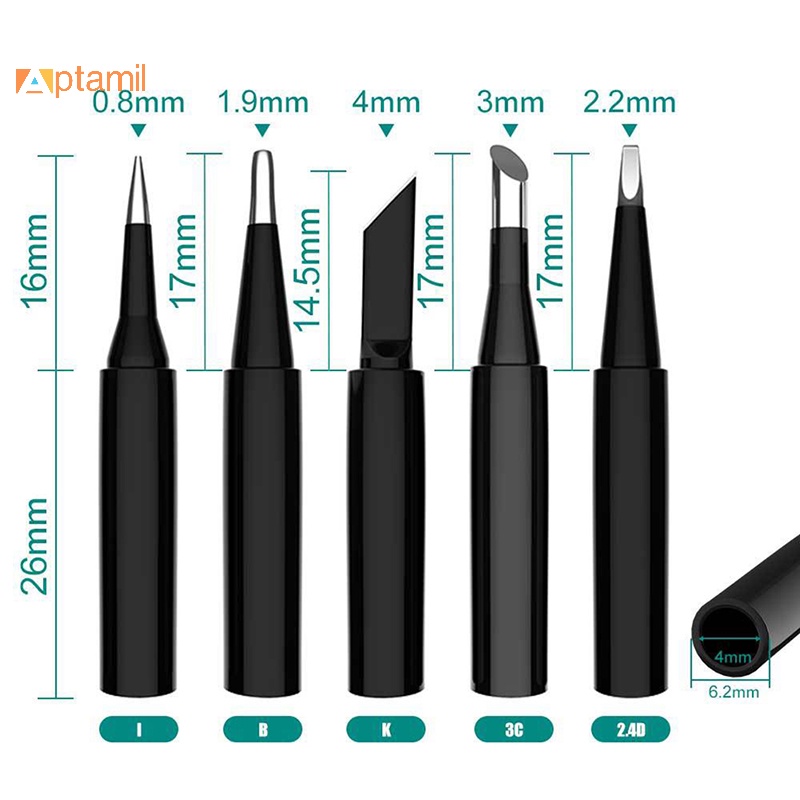 Bộ 5 Mũi Hàn Sắt Nguyên Chất i + b + k + 2.4d + 3c 900m Chất Lượng Cao