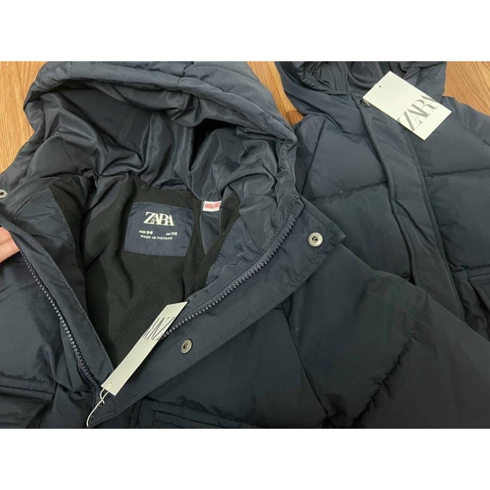 Áo Phao Zara túi hộp siêu nhẹ bé trai, bé gái có mũ size 15-55Kg