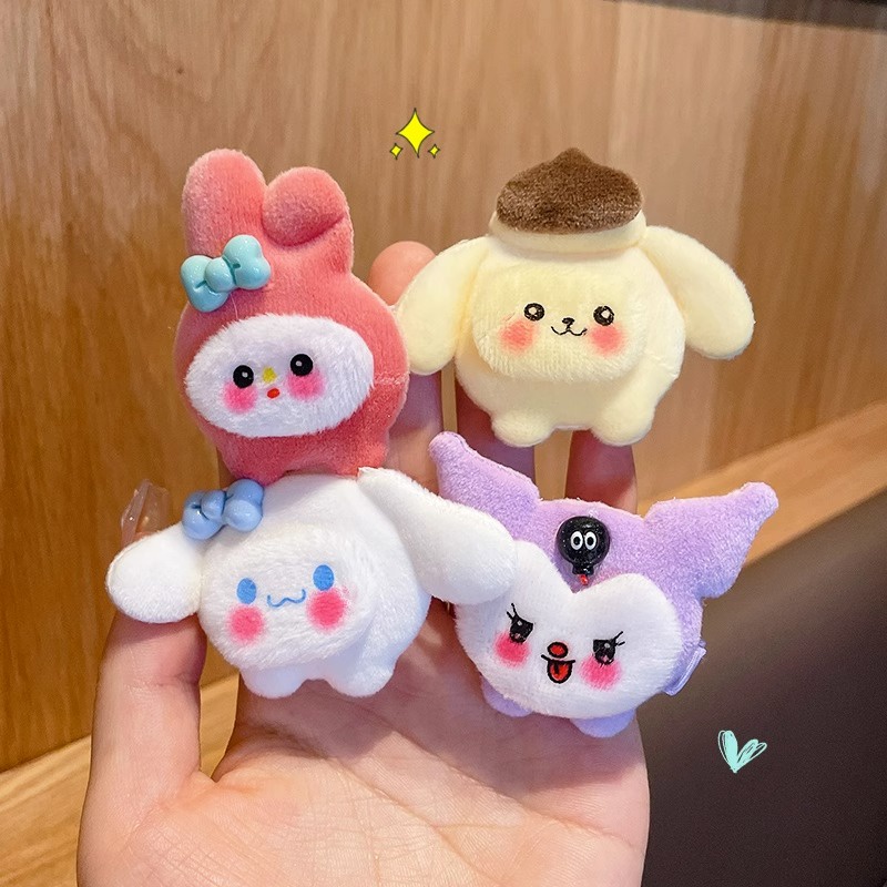 1 Kẹp Tóc Mềm Mại Họa Tiết Hoạt Hình Dễ Thương Cho Bé Gái