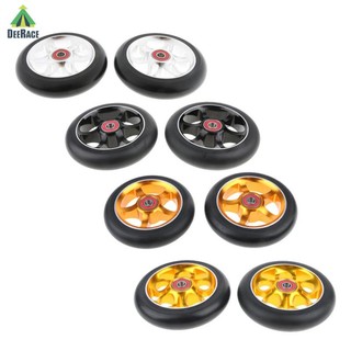Cặp bánh xe scooter stunt DeeRace 110mm vòng bi tiêu chuẩn thay thế thông dụng 
