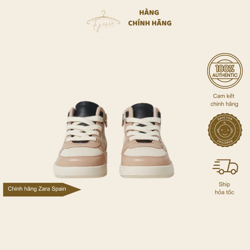 Giầy bé trai ZARA SPAIN giầy cổ cao chính hãng Size 23  24