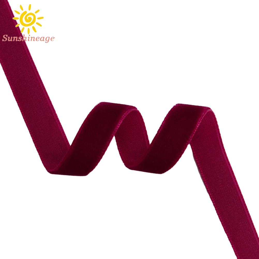 Cuộn Dây Ruy Băng 10 Yards handmade Bằng Vải Nhung Thắt Nơ Trang Trí Tiệc Cưới