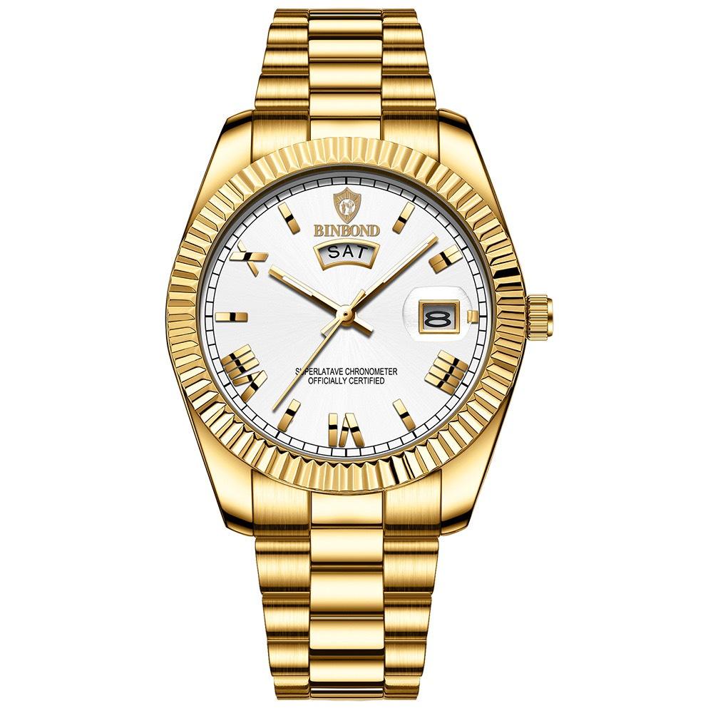 Đồng Hồ Nam BINBOND I26 Thanh Lịch Chống Nước