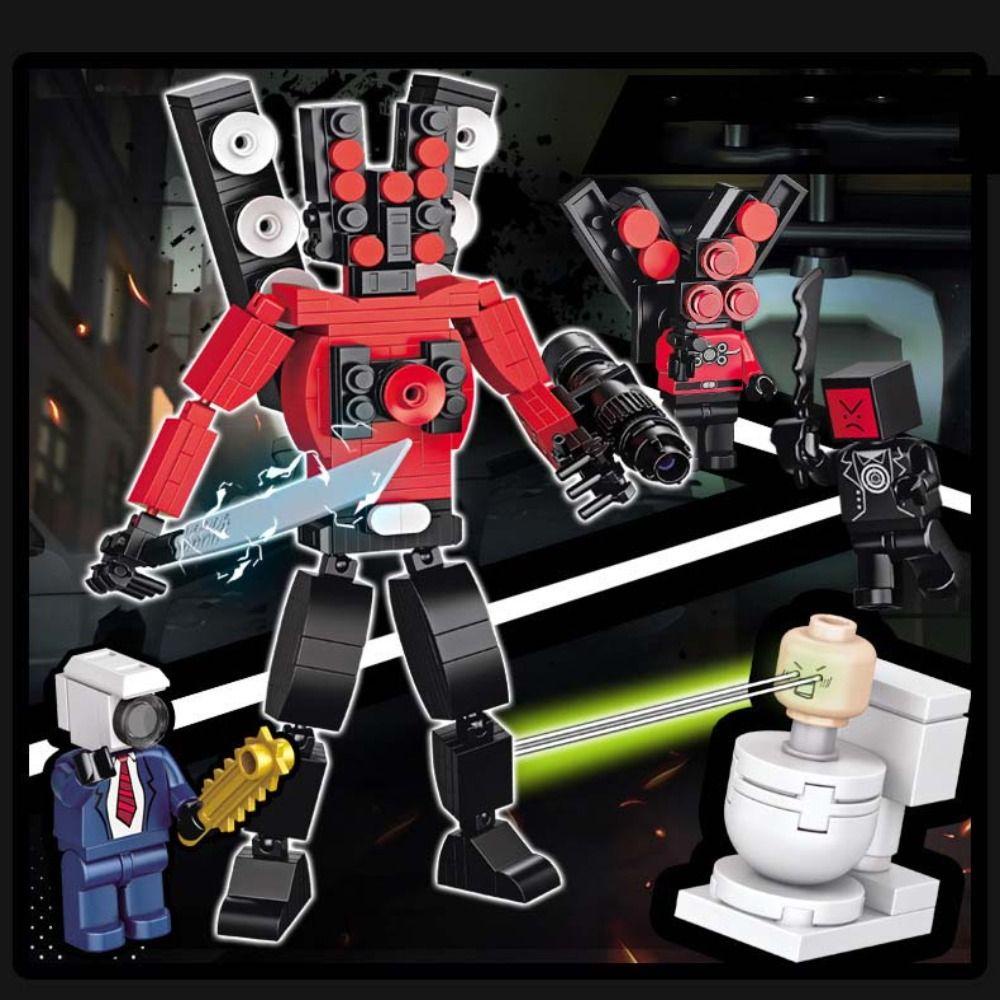Mmluck skibidi Mô Hình Đồ Chơi Lắp Ráp toilet titan tv man skibidi Hình Người Dơi Tây Ban Nha Trang Trí Nhà Cửa