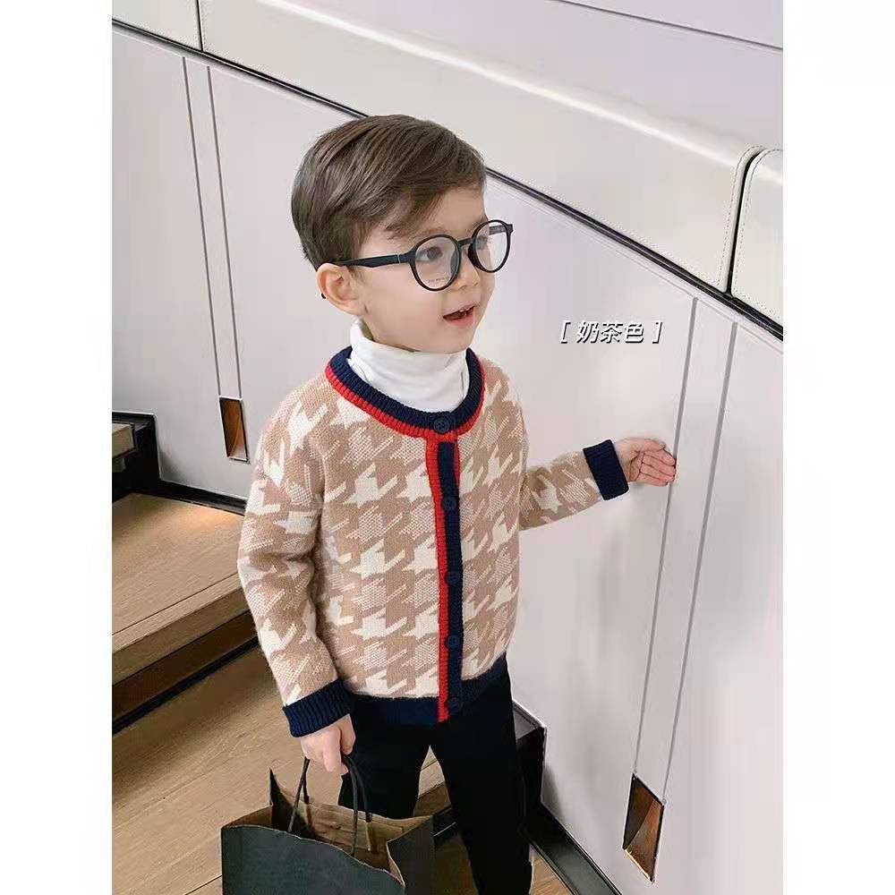 Áo Khoác Len Dệt Kim Phong Cách Thời Trang Xuân Thu Mới Dành Cho Bé Trai