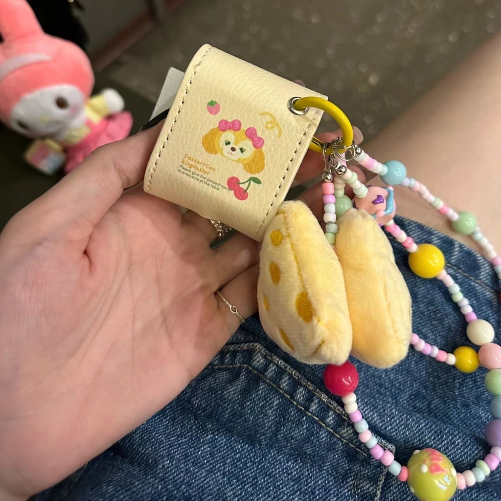 Vỏ Bảo Vệ Hộp Sạc Tai Nghe bluetooth Không Dây Airpods Pro / 1 / 2 / 3 Bằng Da Hình Gấu / Bánh Kem