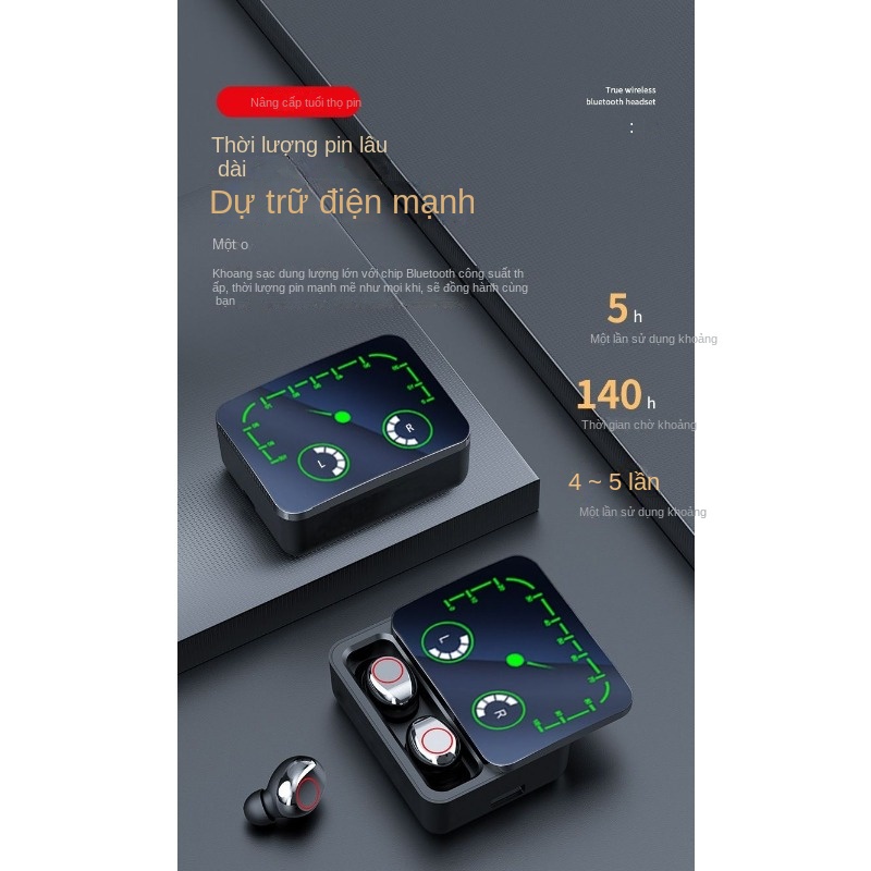 Tai Nghe bluetooth m90 max Phong Cách Mới Với Màn Hình Hiển Thị Kỹ Thuật Số