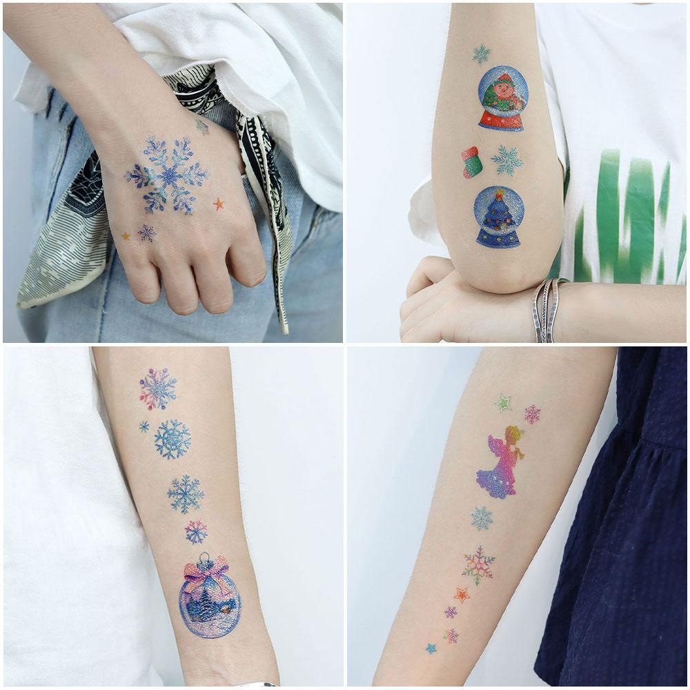 Sms Hình Xăm Dán Họa Tiết Hoạt Hình Lấp Lánh Chống Thấm Nước c9k5 Cho Bé