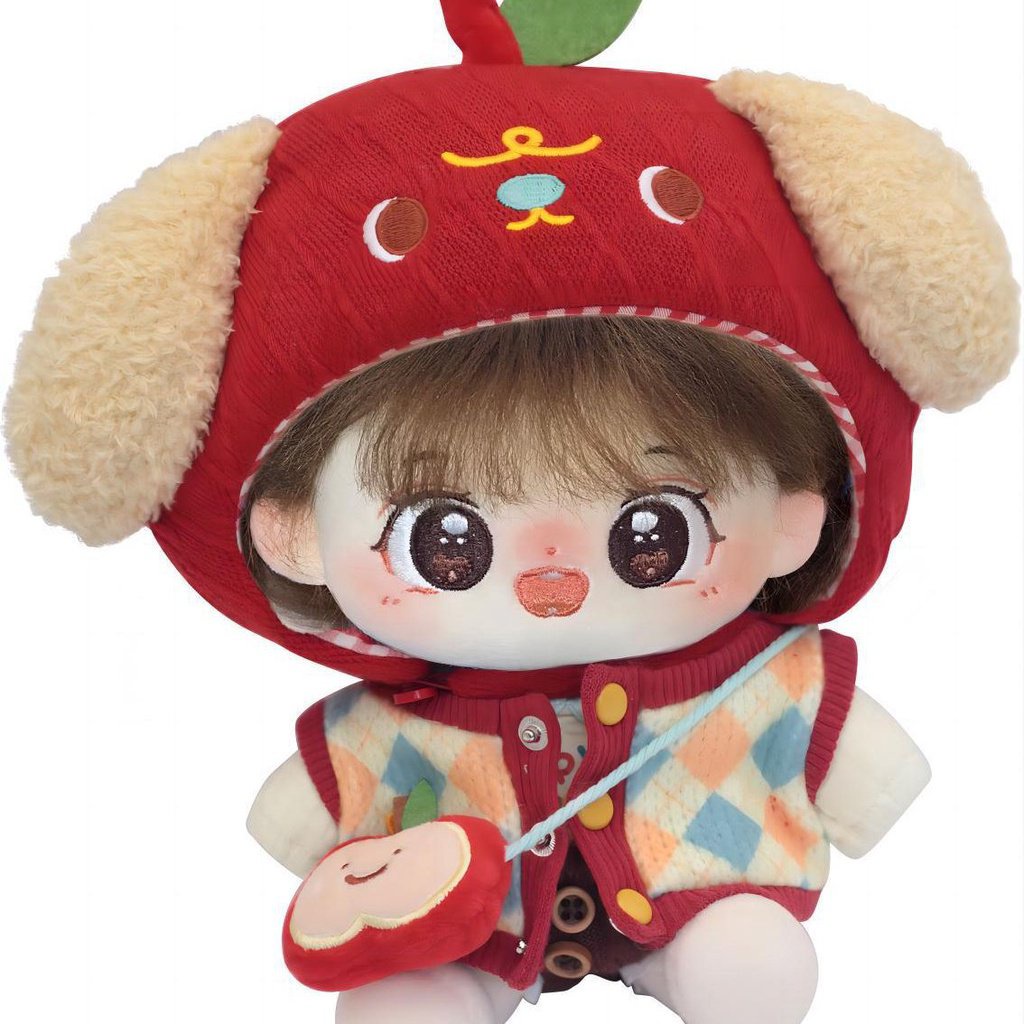 Cotton doll 20cm doll clothes spring and summer cute travel clothes cute cute pet pattern suit