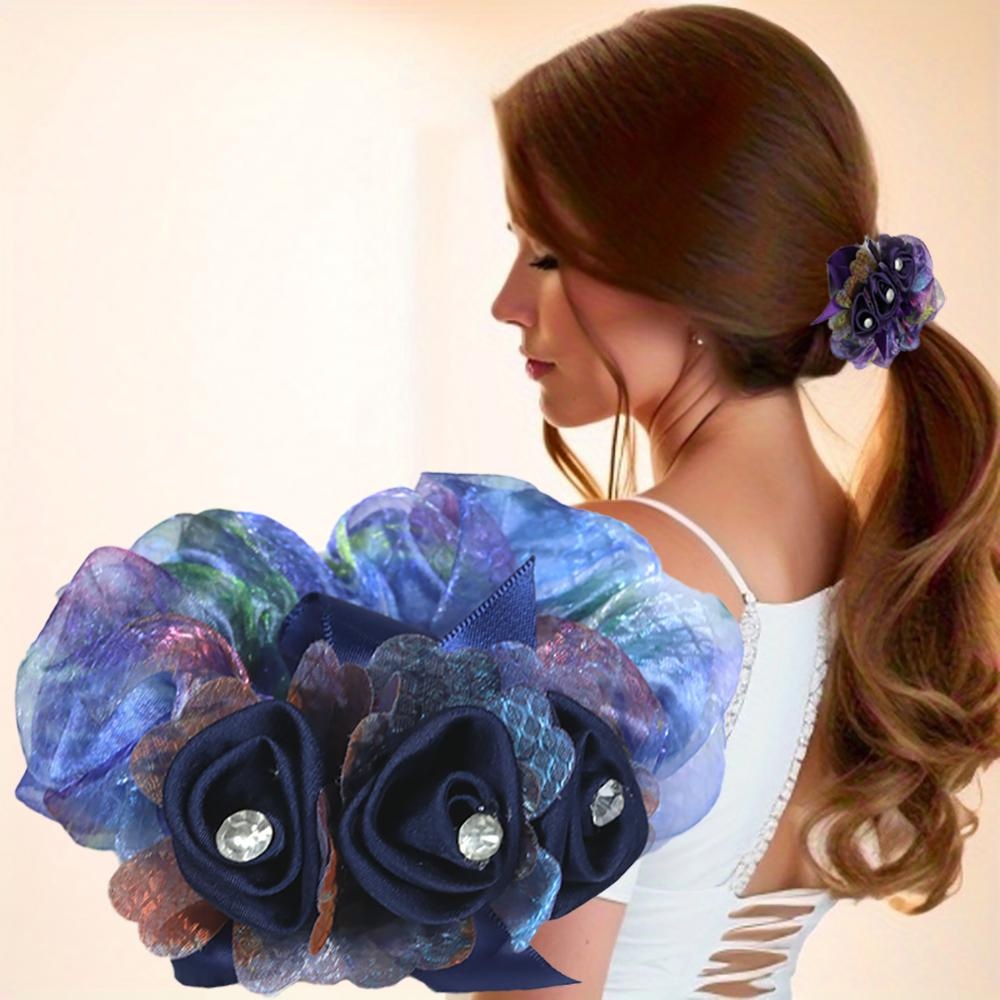 Dây Cột Tóc Bằng Sợi Xơ Mướp Hình Hoa Đơn Giản Thời Trang Phong Cách Hàn Quốc