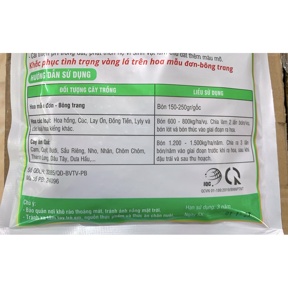 Phân Bón Hoa Mẫu Đơn - Chuyên Kích Thích Hoa Phát Triển, Cấp Dinh Dưỡng Cây Cứng Khỏe và Phát Tán Đẹp - Gói 700Gr