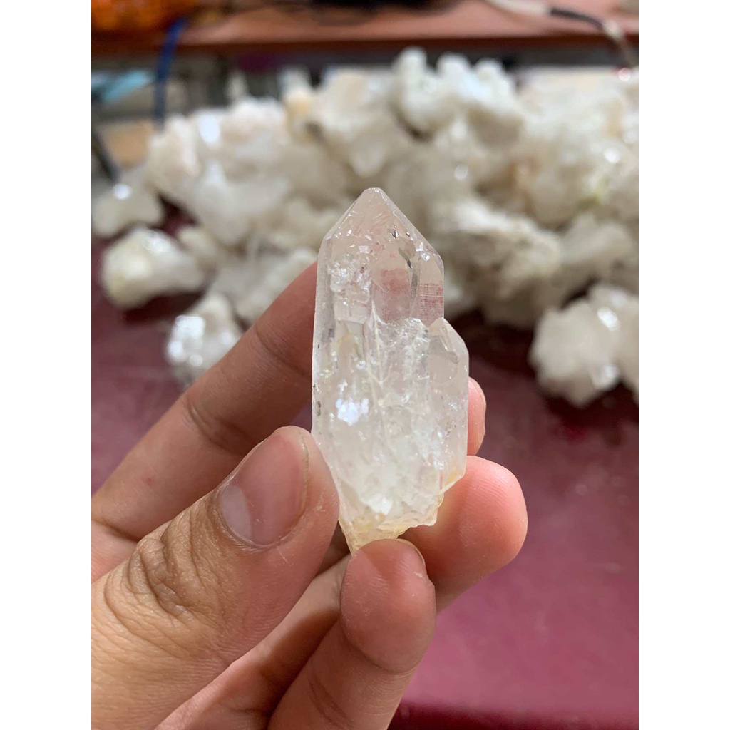 Đá thạch anh trắng nguyên bản thô dùng trang trí nhà cửa thanh tẩy năng lượng