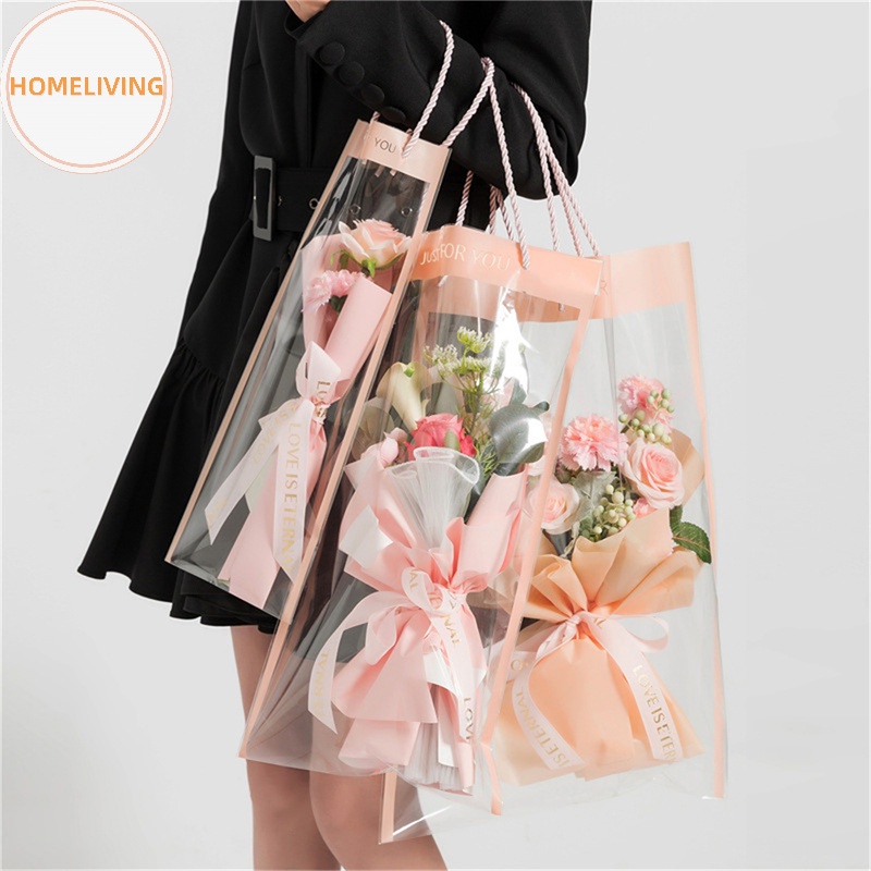 Set 10 Túi Đựng Hoa Trong Suốt Dùng Để Trang Trí