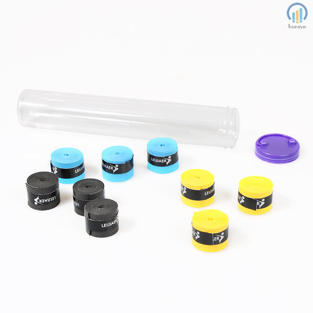 Set 9 Băng Quấn Cán Vợt Cầu Lông / tennis Chống Trượt Thấm Hút Mồ Hôi