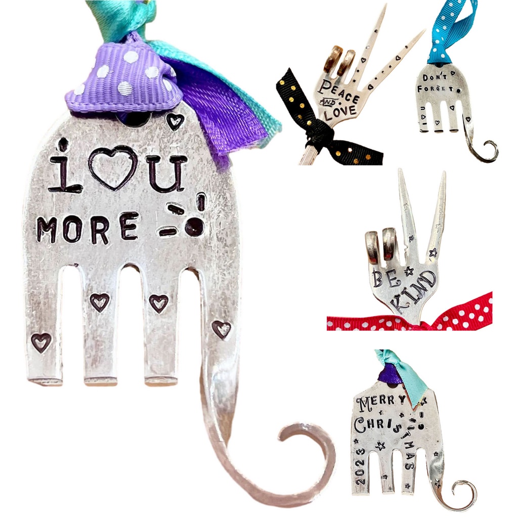 Nĩa Trang Trí Khắc Chữ Vui Nhộn Sáng Tạo